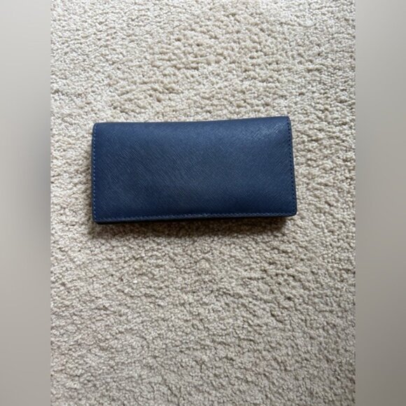 Michael Kors Jet Set Travel Wallet Navy Saffiano Leather - Picture 3 of 5